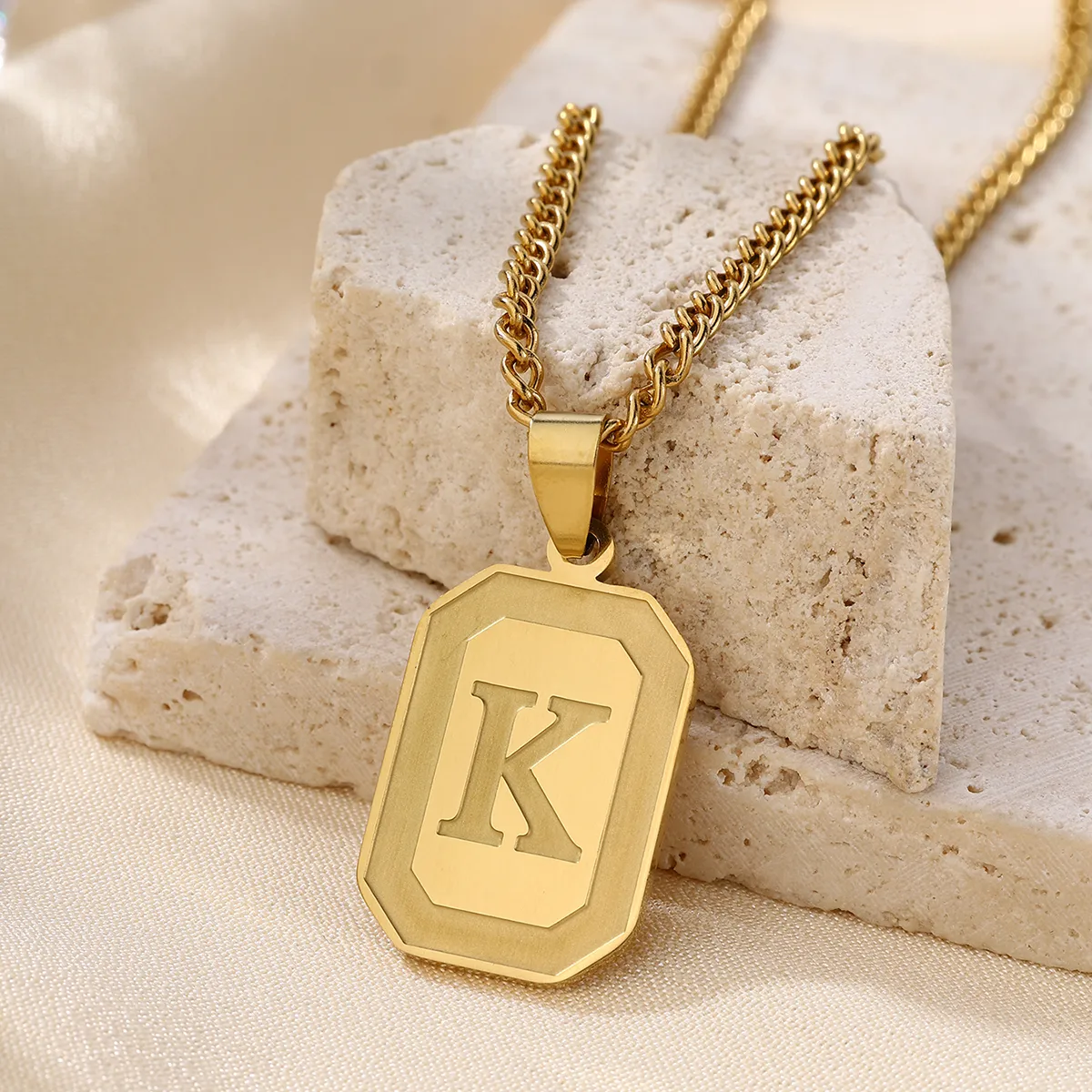 IG Style Letter 304 Stainless Steel Women's Pendant Necklace display picture 15