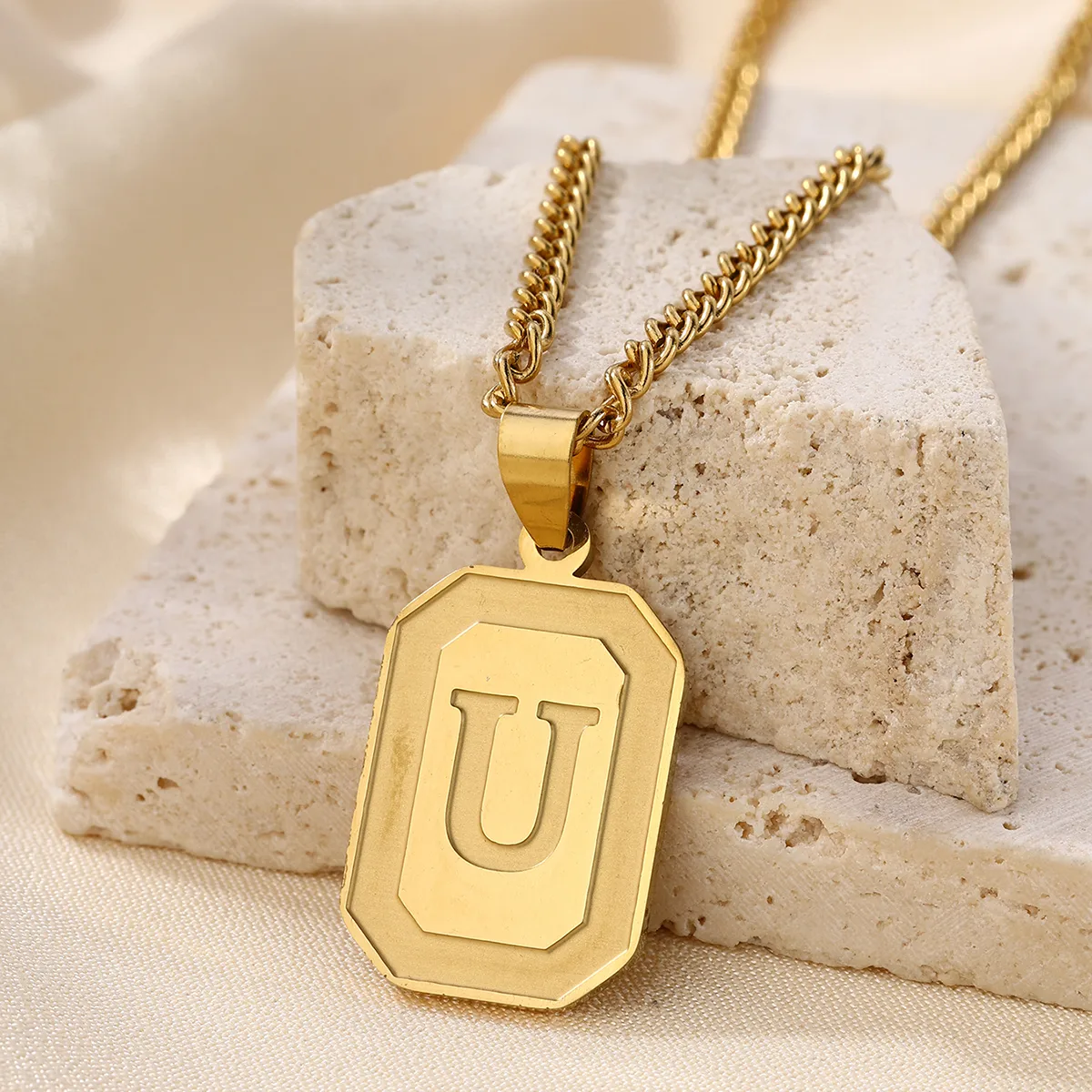 IG Style Letter 304 Stainless Steel Women's Pendant Necklace display picture 16