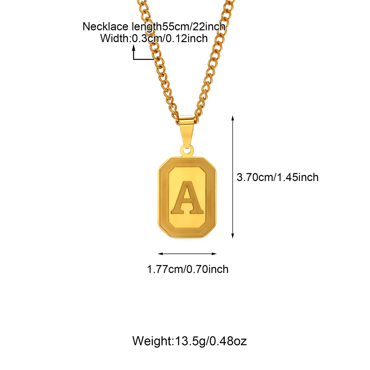 IG Style Letter 304 Stainless Steel Women's Pendant Necklace display picture 1