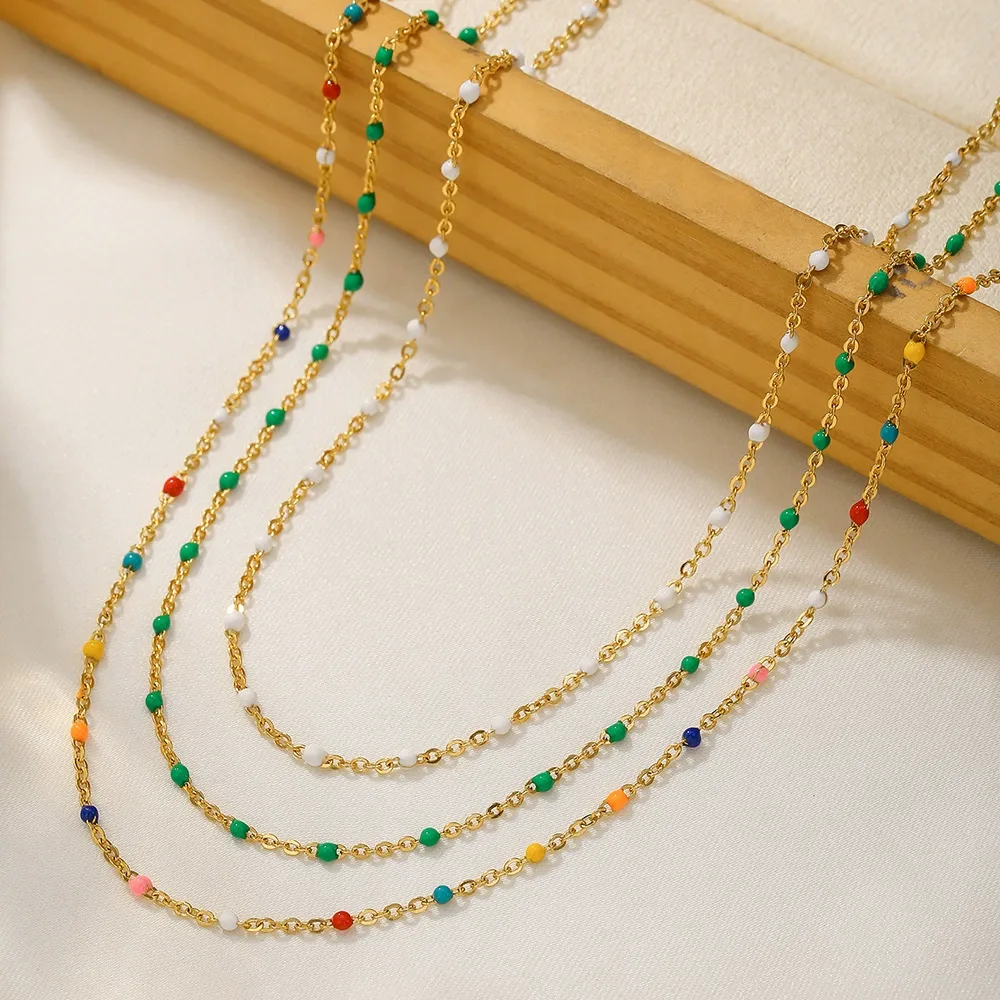 Casual Bohemian Geometric 304 Stainless Steel 18K Gold Plated Women's Necklace display picture 3
