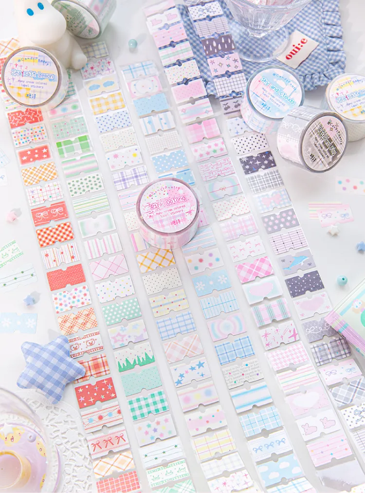 Cartoon School Paper Cartoon Style Cute Sweet Adhesive Tape display picture 1