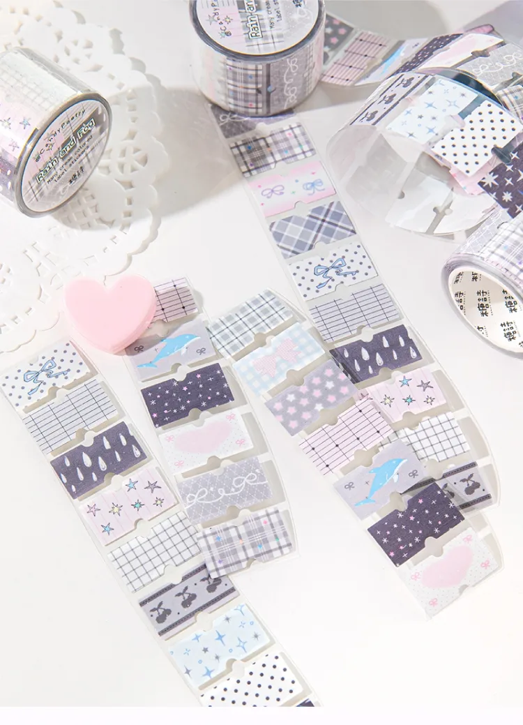 Cartoon School Paper Cartoon Style Cute Sweet Adhesive Tape display picture 4
