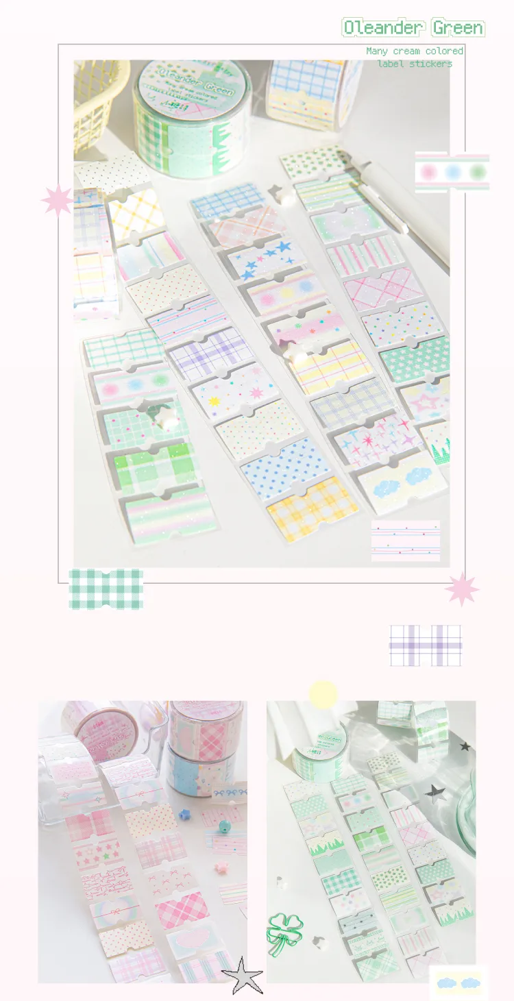 Cartoon School Paper Cartoon Style Cute Sweet Adhesive Tape display picture 7