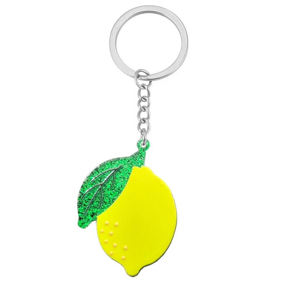 1 Piece Pastoral Cherry Strawberry Grape Acrylic Bag Pendant Keychain display picture 2