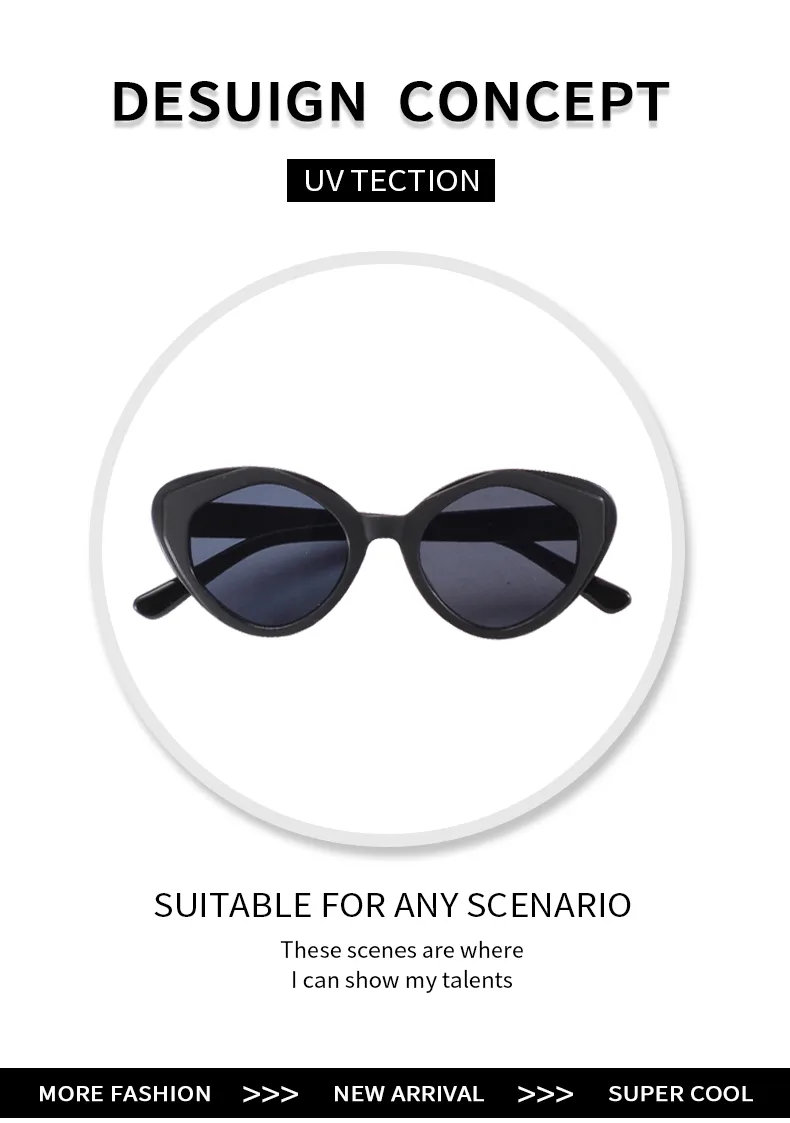 IG Style Streetwear Sunglasses Pc Cat Eye Full Frame Glasses display picture 2