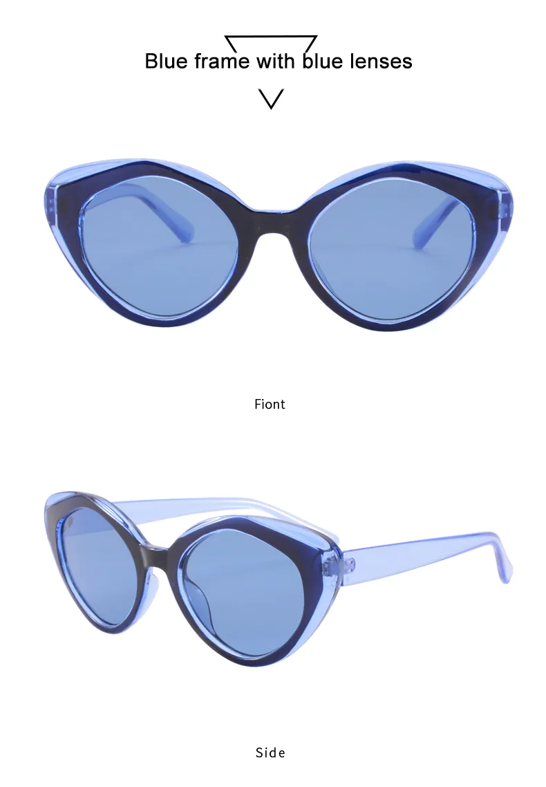 IG Style Streetwear Sunglasses Pc Cat Eye Full Frame Glasses display picture 15