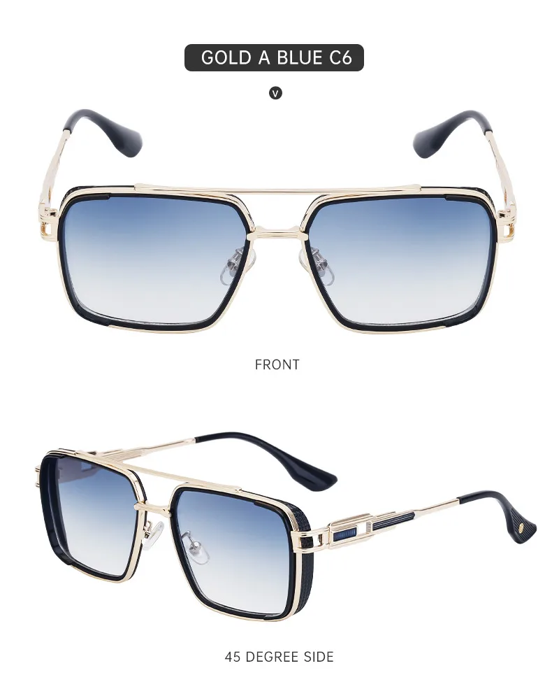 Retro Classic Style Square Pc Square Full Frame Glasses display picture 16