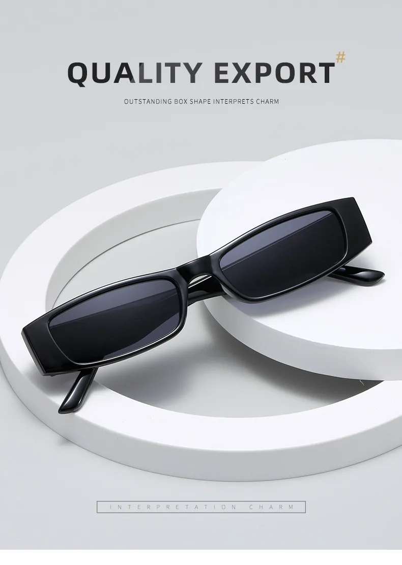 New European And American Retro Small Frame Square Sunglasses Trendy Ins Style Street Photographic Sunglasses For Men And Women Factory Goods display picture 1