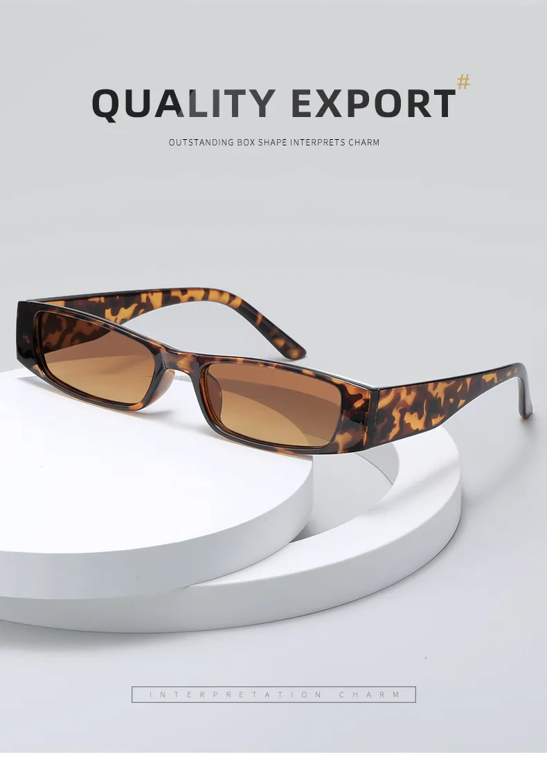 New European And American Retro Small Frame Square Sunglasses Trendy Ins Style Street Photographic Sunglasses For Men And Women Factory Goods display picture 2