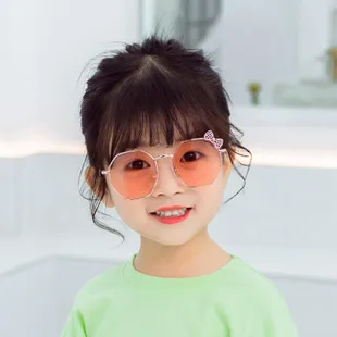 Retro Bear Matte UV400 Kids Sunglasses Unisex Children's Fashionable Sun Protection Glasses Non-Polarized Party Outing Fishing display picture 15
