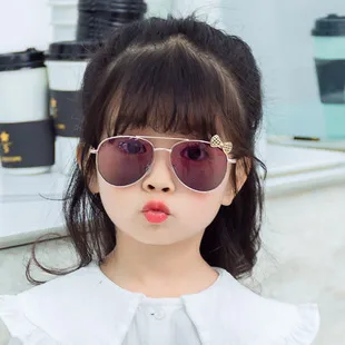 Retro Bear Matte UV400 Kids Sunglasses Unisex Children's Fashionable Sun Protection Glasses Non-Polarized Party Outing Fishing display picture 16