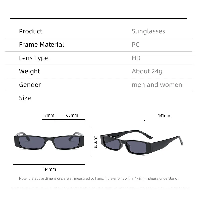 New European And American Retro Small Frame Square Sunglasses Trendy Ins Style Street Photographic Sunglasses For Men And Women Factory Goods display picture 6