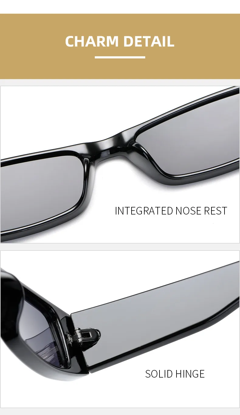 New European And American Retro Small Frame Square Sunglasses Trendy Ins Style Street Photographic Sunglasses For Men And Women Factory Goods display picture 7