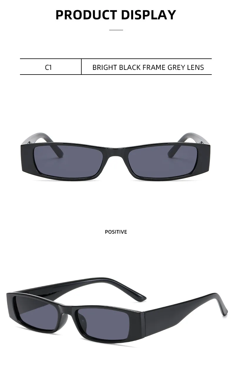 New European And American Retro Small Frame Square Sunglasses Trendy Ins Style Street Photographic Sunglasses For Men And Women Factory Goods display picture 9