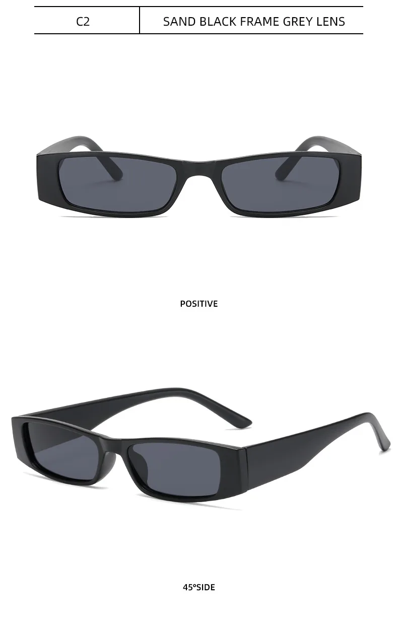 New European And American Retro Small Frame Square Sunglasses Trendy Ins Style Street Photographic Sunglasses For Men And Women Factory Goods display picture 11