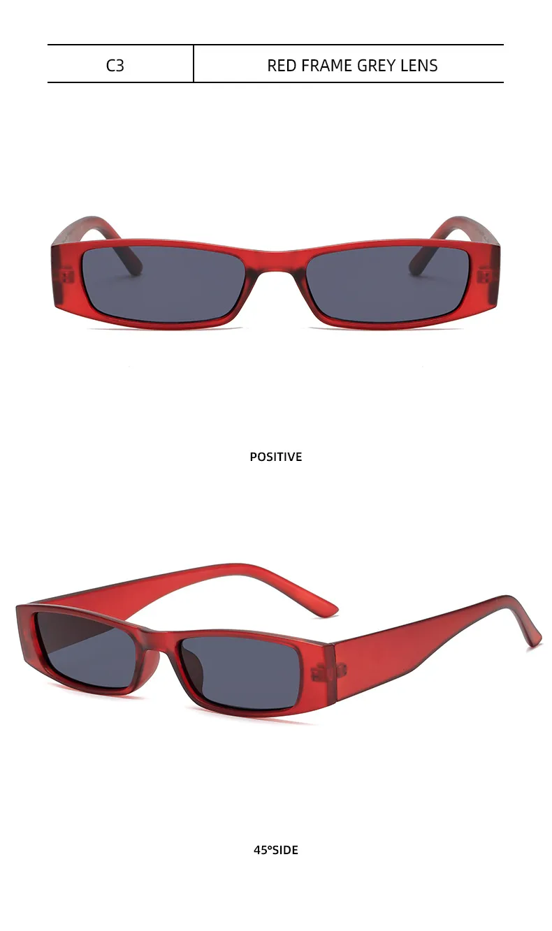 New European And American Retro Small Frame Square Sunglasses Trendy Ins Style Street Photographic Sunglasses For Men And Women Factory Goods display picture 12