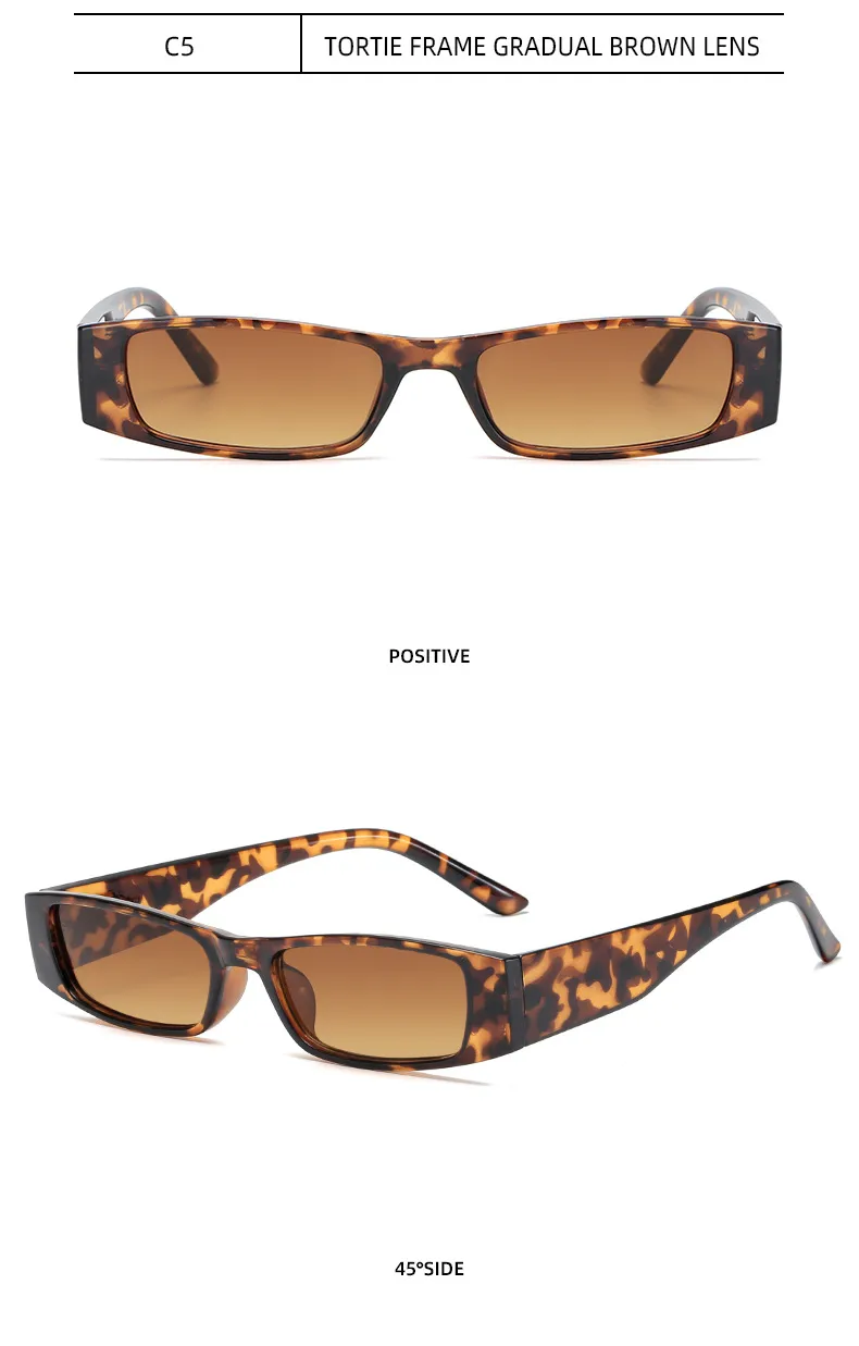 New European And American Retro Small Frame Square Sunglasses Trendy Ins Style Street Photographic Sunglasses For Men And Women Factory Goods display picture 14