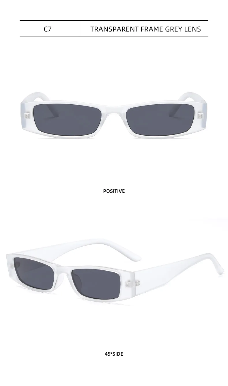 New European And American Retro Small Frame Square Sunglasses Trendy Ins Style Street Photographic Sunglasses For Men And Women Factory Goods display picture 16