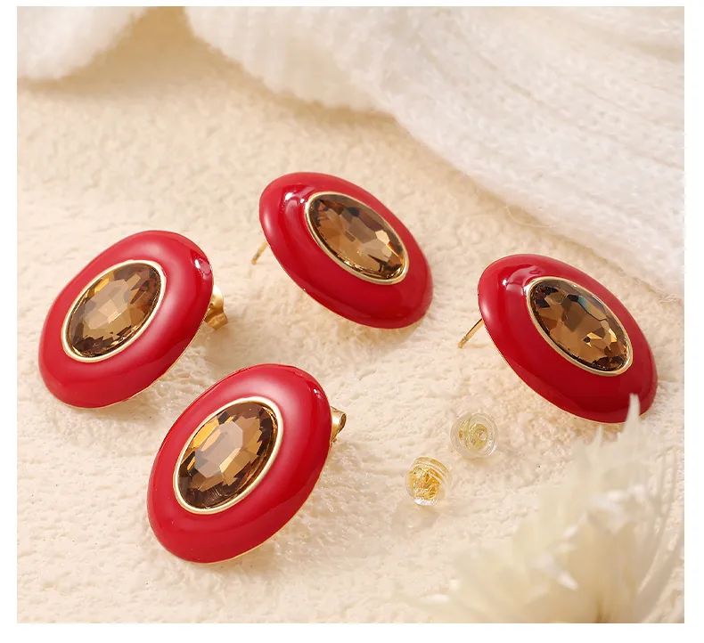 1 Pair Cute Queen Bridal Round 304 Stainless Steel Ear Studs display picture 1