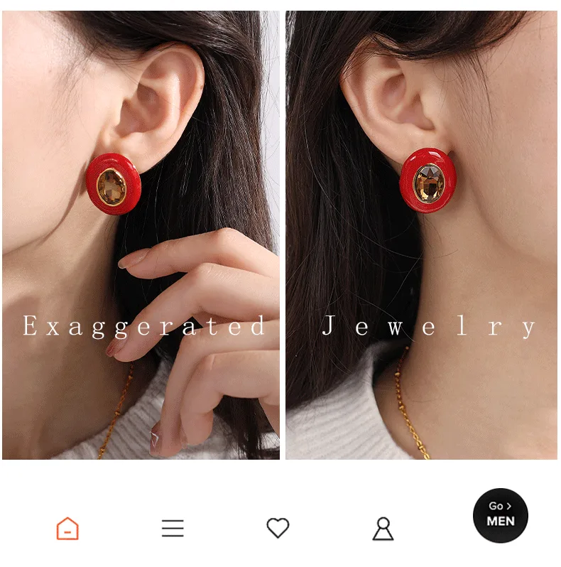 1 Pair Cute Queen Bridal Round 304 Stainless Steel Ear Studs display picture 5