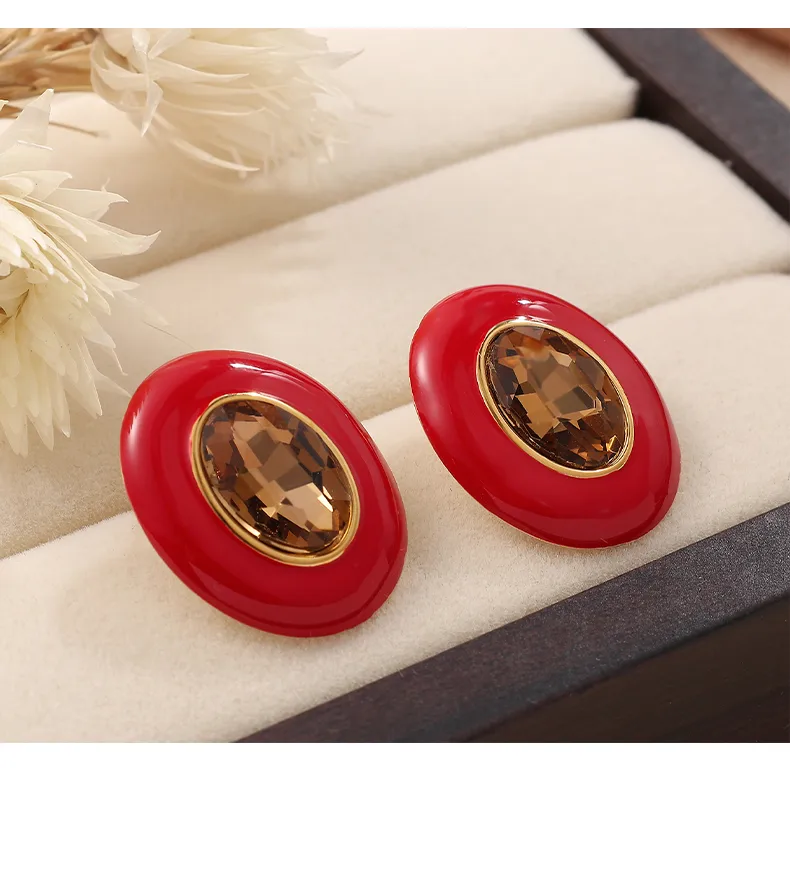 1 Pair Cute Queen Bridal Round 304 Stainless Steel Ear Studs display picture 9