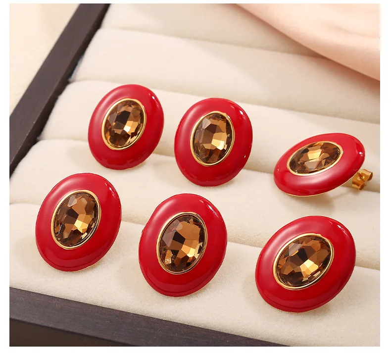 1 Pair Cute Queen Bridal Round 304 Stainless Steel Ear Studs display picture 10