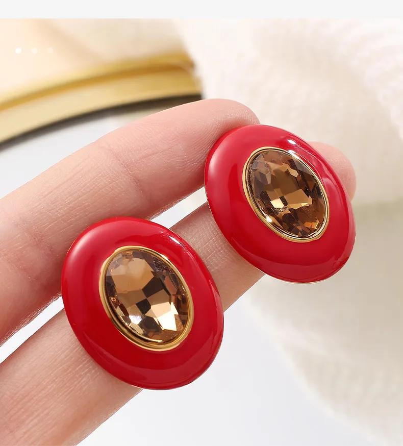 1 Pair Cute Queen Bridal Round 304 Stainless Steel Ear Studs display picture 7