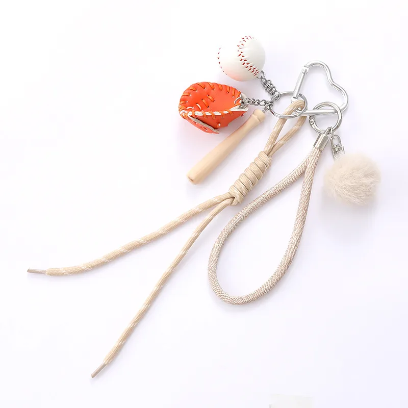 Alloy Rope Baseball Bag Charms display picture 8