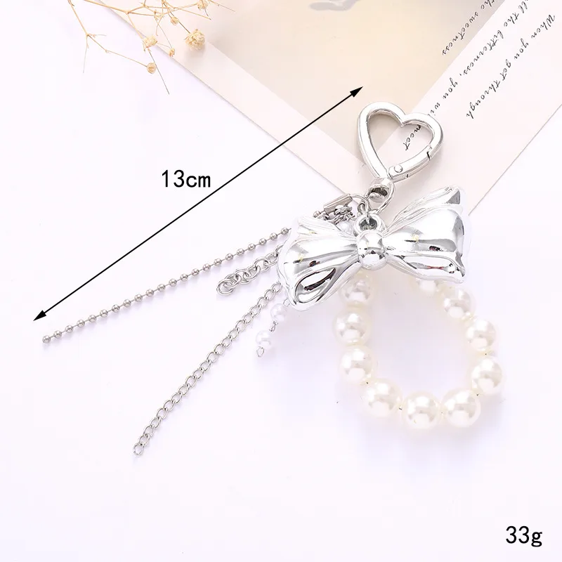 Alloy Heart Shape Bow Knot Bag Charms display picture 6
