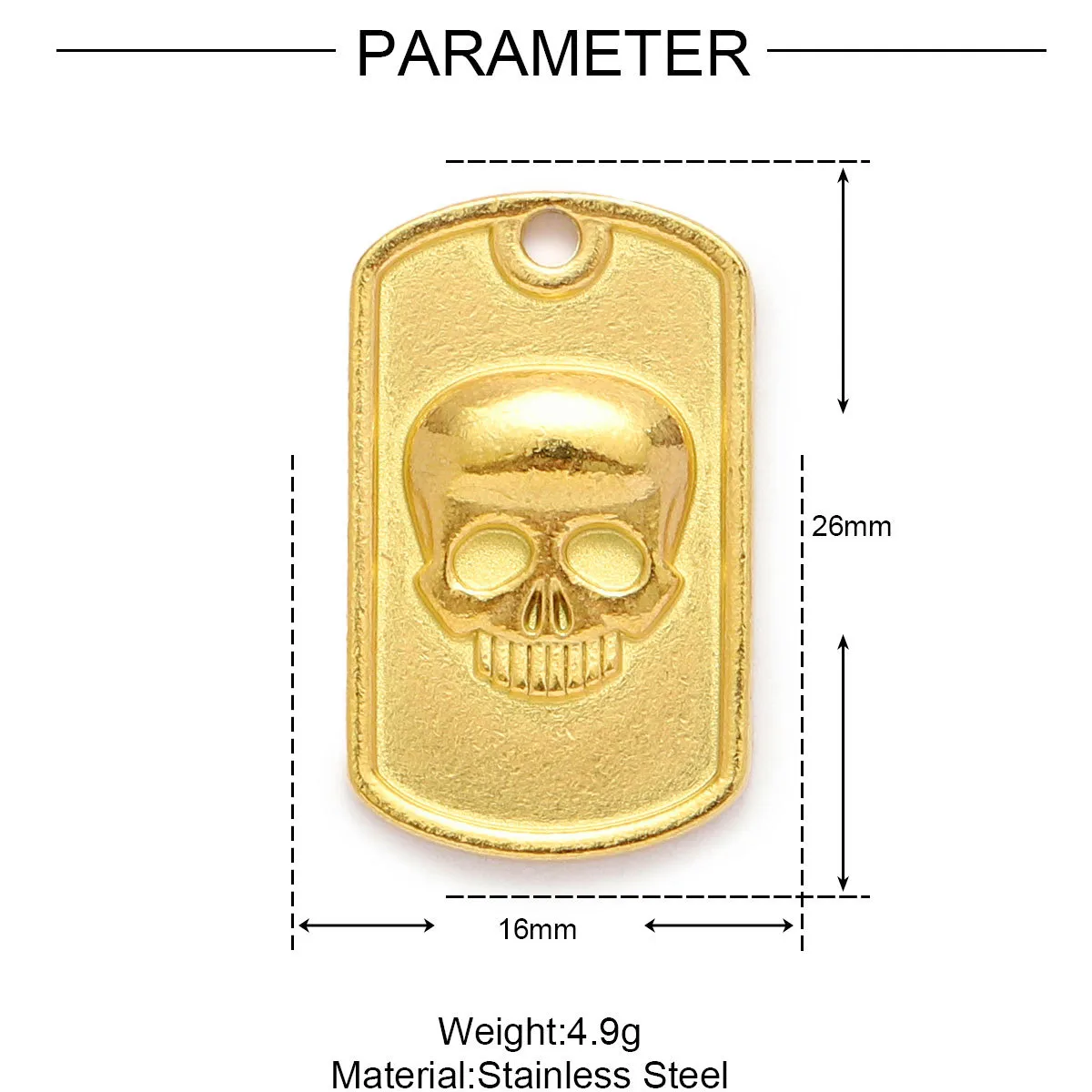 Retro Human Cross Titanium Steel Plating DIY Ornament Accessories display picture 8