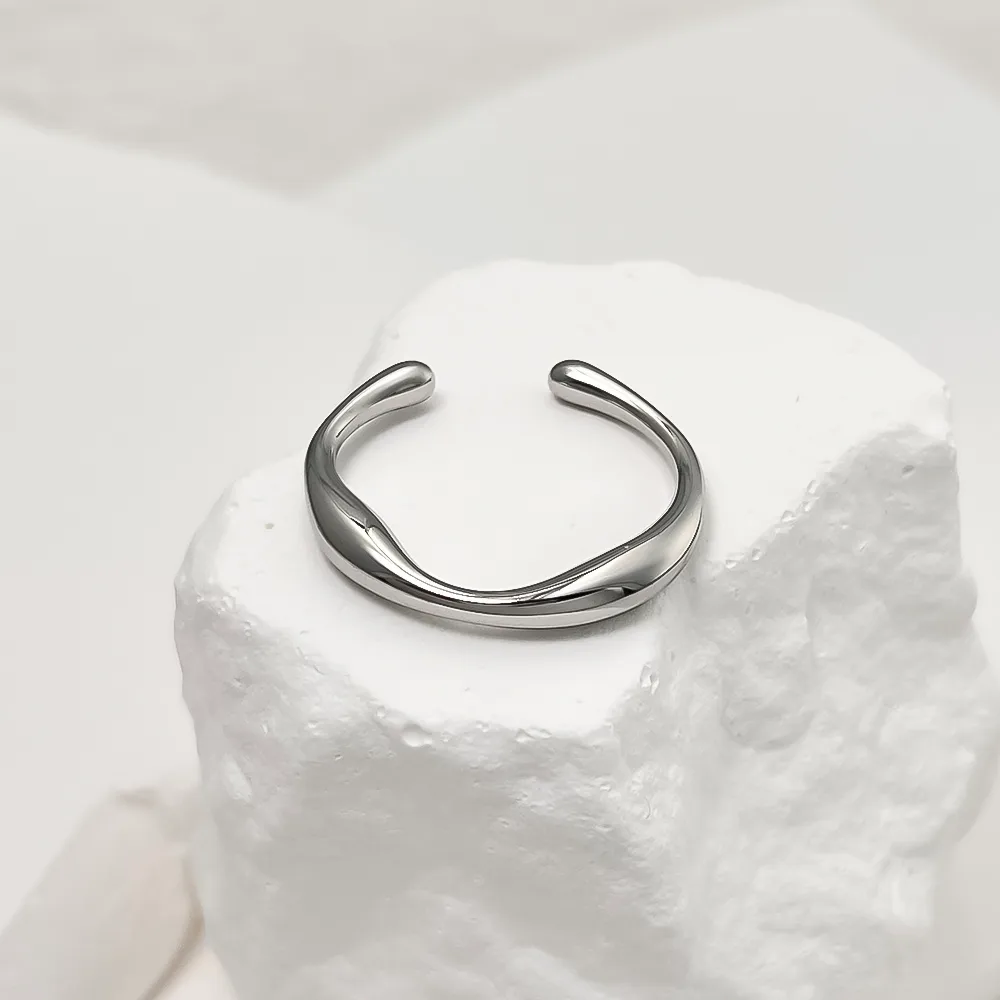 Simple Style Solid Color 304 Stainless Steel 18K Gold Plated Men's Rings display picture 2