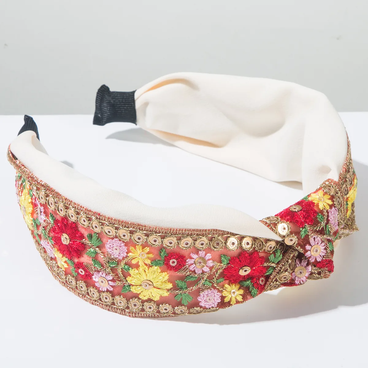 Women's Embroidery Vintage Style Flower Cloth Embroidery Hair Band display picture 6