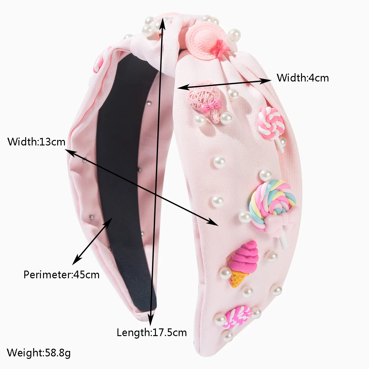 Women's Princess Cute Candy Cloth Hair Band display picture 1