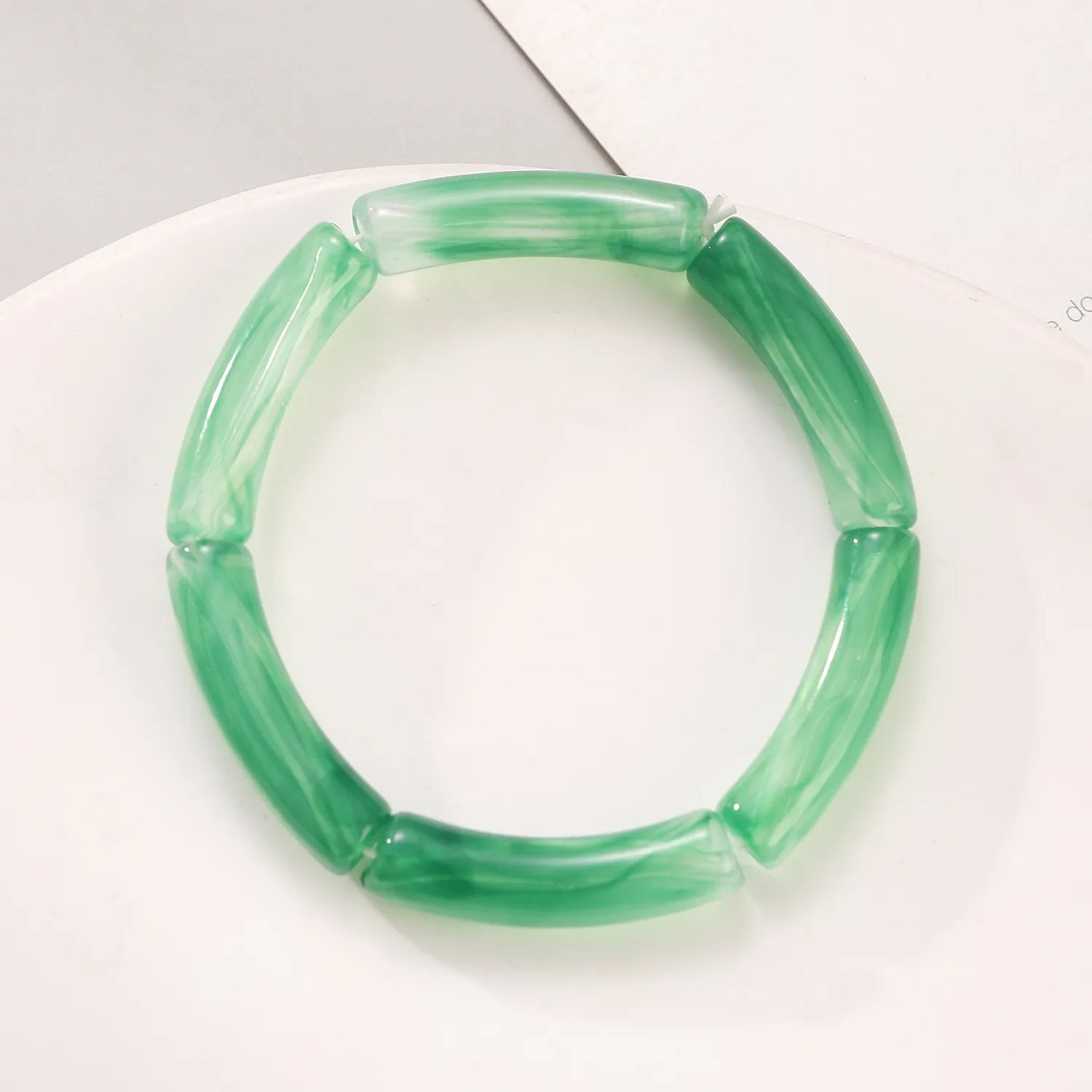 IG Style Retro Geometric Acrylic Polishing Women's Bangle display picture 5