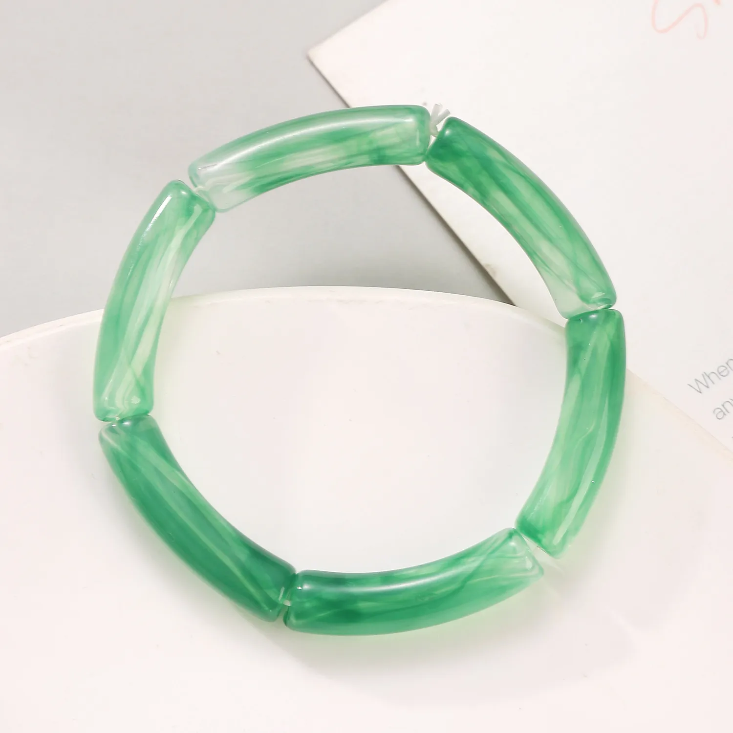 IG Style Retro Geometric Acrylic Polishing Women's Bangle display picture 6