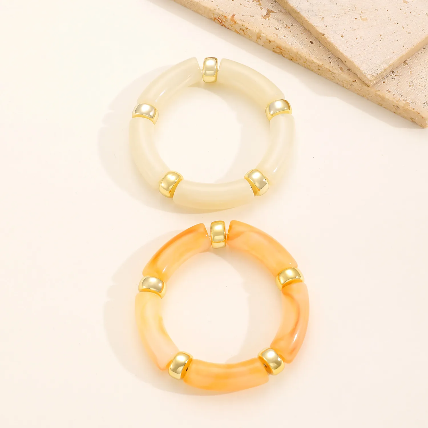 IG Style Retro Geometric Acrylic Polishing Women's Bangle display picture 15