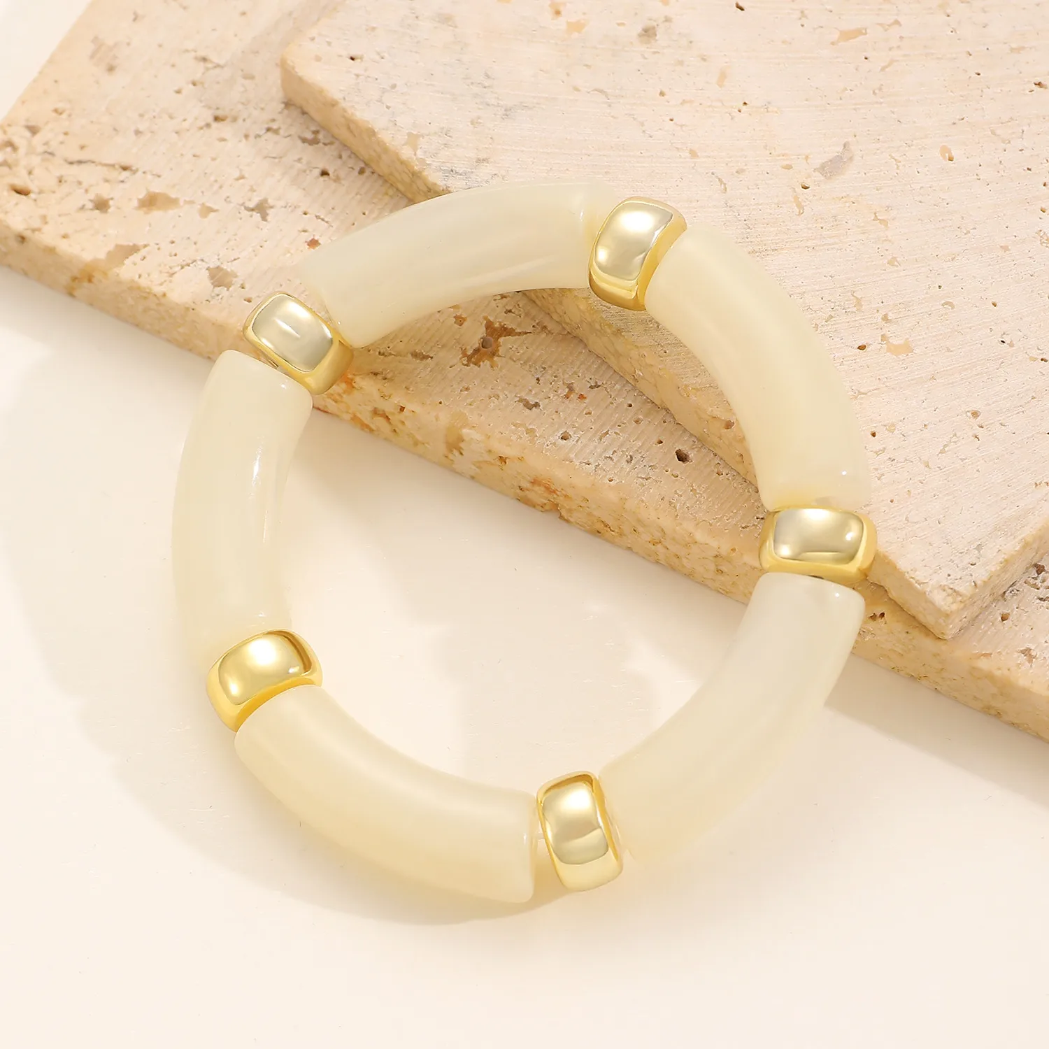 IG Style Retro Geometric Acrylic Polishing Women's Bangle display picture 16