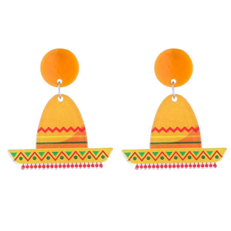 1 Pair Cute Funny Plant Acrylic Drop Earrings display picture 8