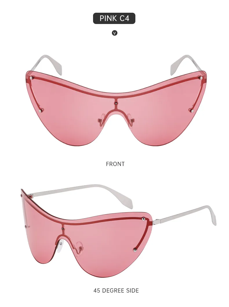 Vacation Solid Color Pc Square Frameless Glasses display picture 9