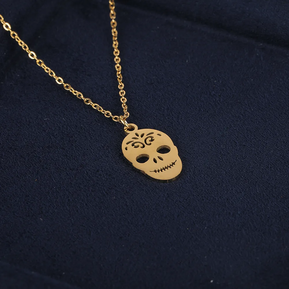 Simple Style Classic Style Geometric Letter Flower 304 Stainless Steel Women's Pendant Necklace display picture 1