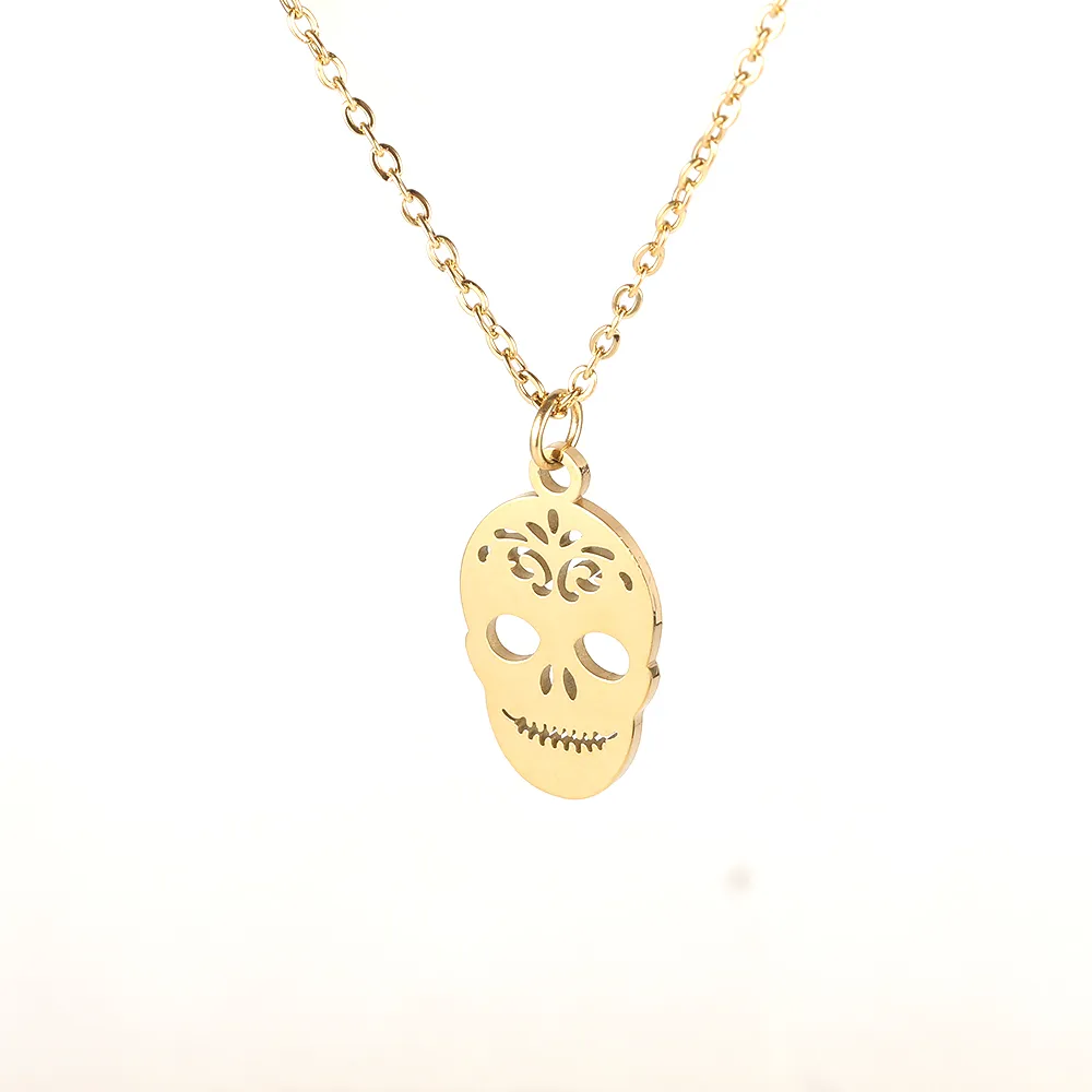 Simple Style Classic Style Geometric Letter Flower 304 Stainless Steel Women's Pendant Necklace display picture 4