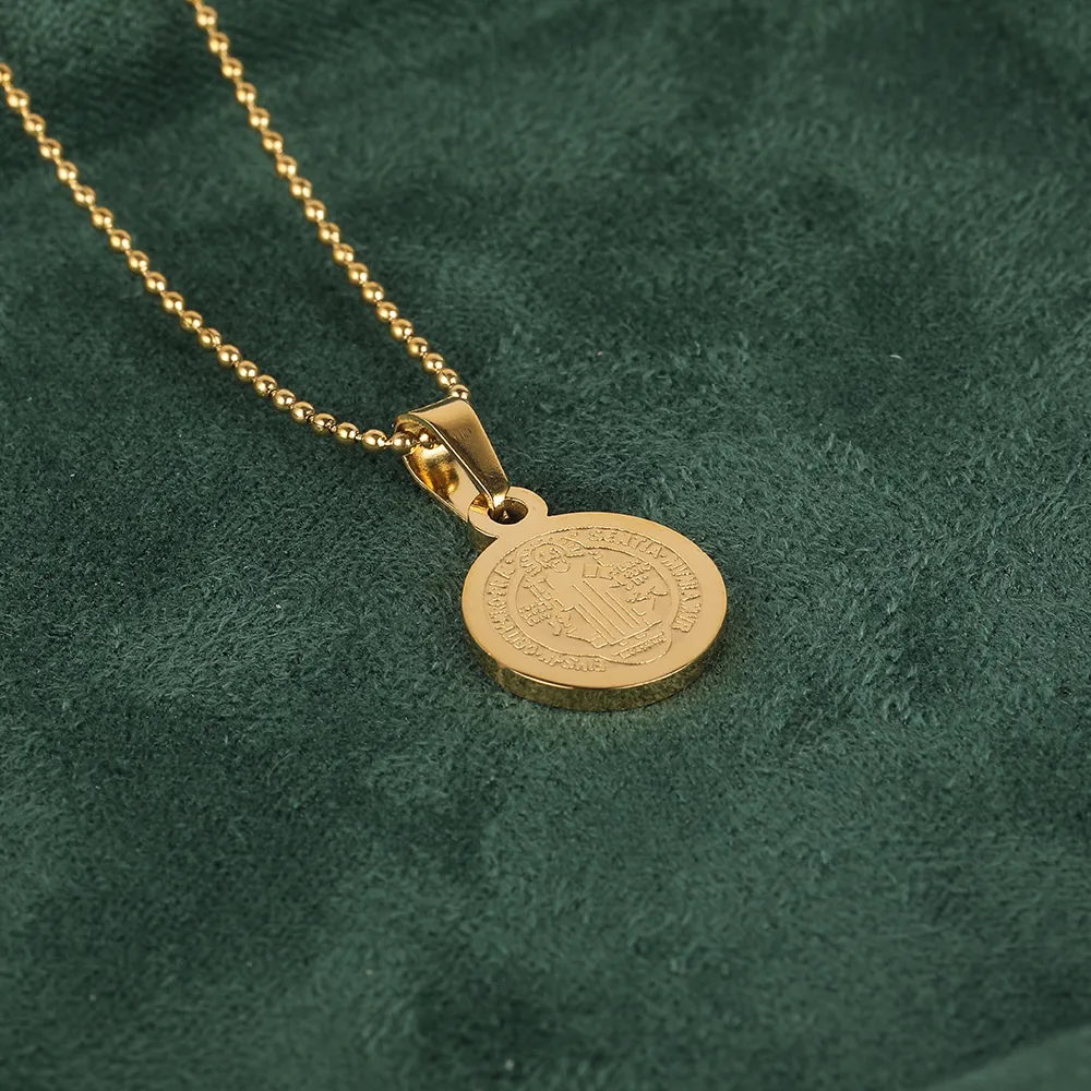 Simple Style Classic Style Geometric Letter Flower 304 Stainless Steel Women's Pendant Necklace display picture 7