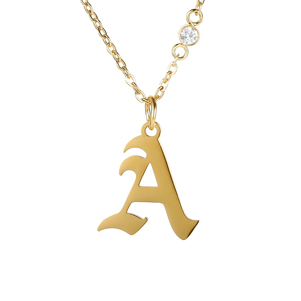 Simple Style Classic Style Geometric Letter Flower 304 Stainless Steel Women's Pendant Necklace display picture 13