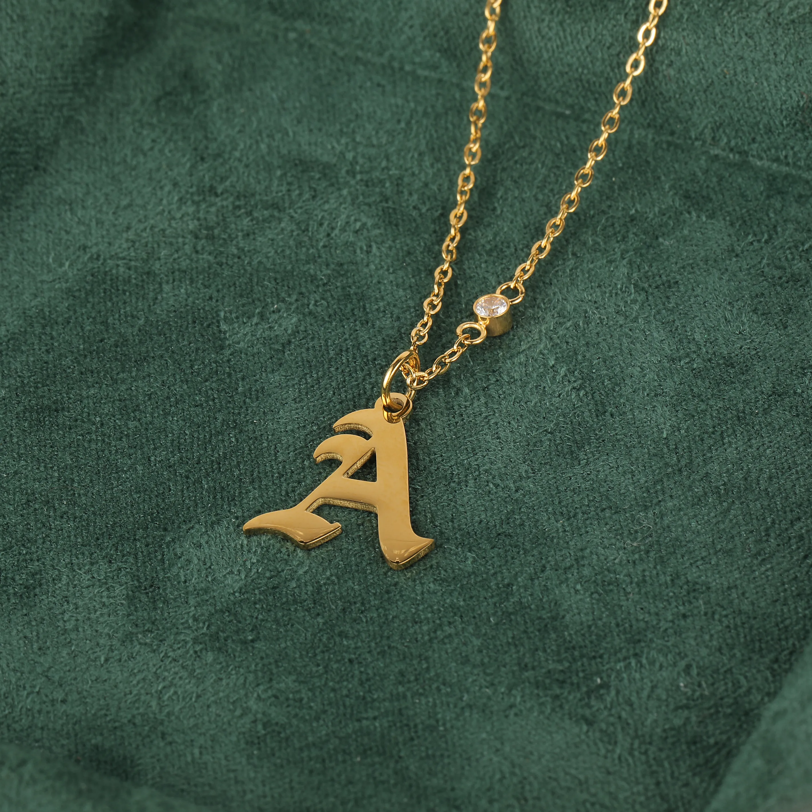Simple Style Classic Style Geometric Letter Flower 304 Stainless Steel Women's Pendant Necklace display picture 16