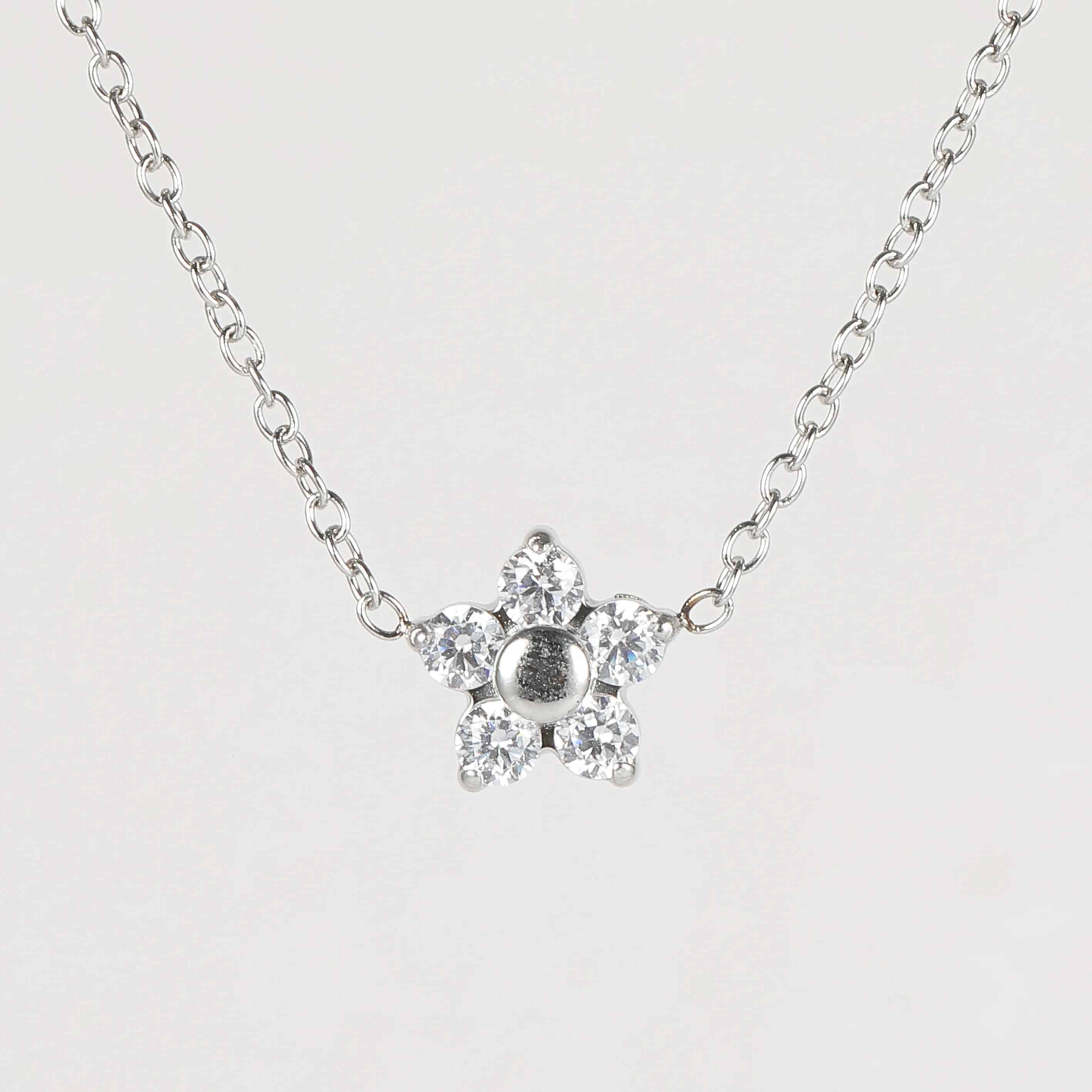 Simple Style Classic Style Geometric Letter Flower 304 Stainless Steel Women's Pendant Necklace display picture 80