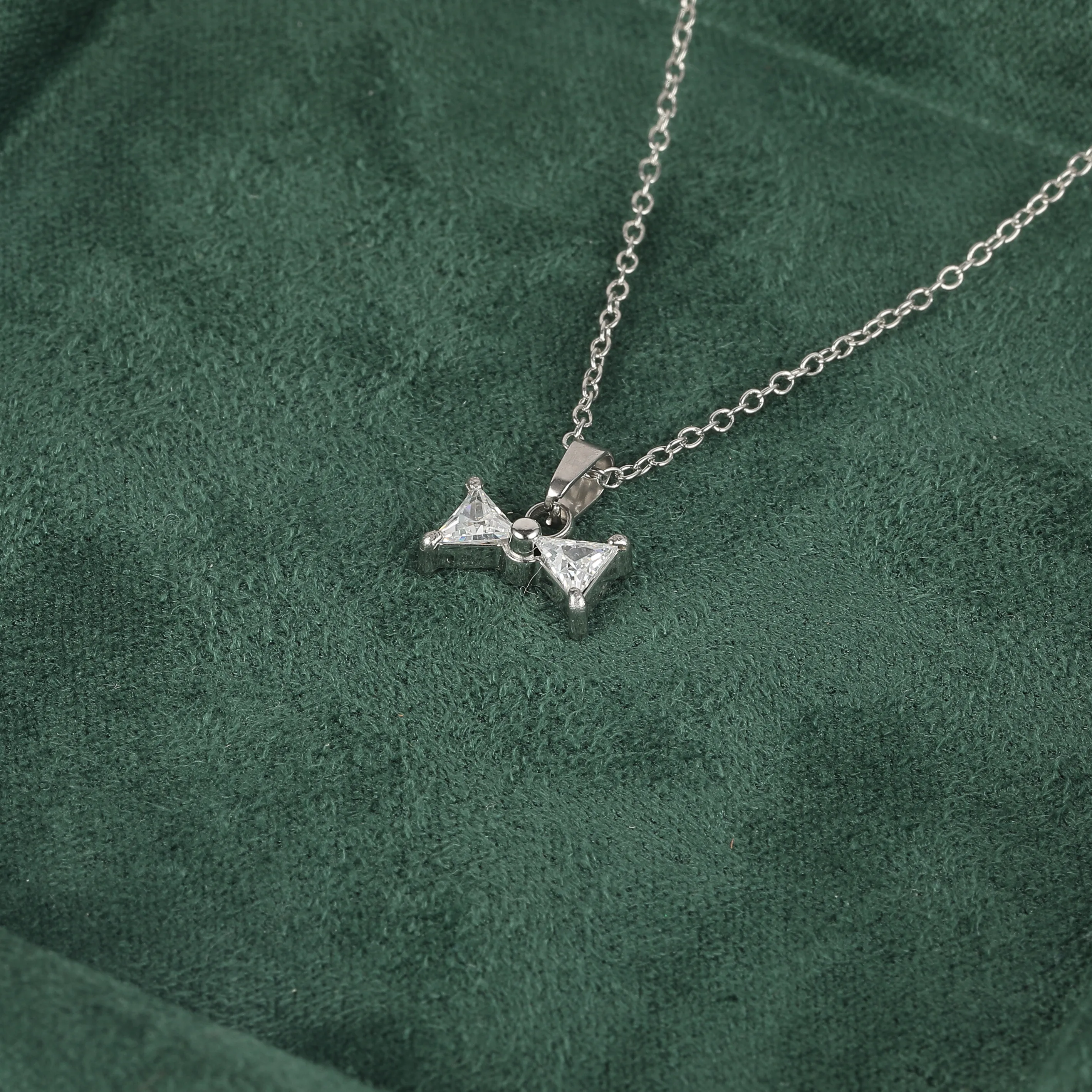 Simple Style Classic Style Geometric Letter Flower 304 Stainless Steel Women's Pendant Necklace display picture 83