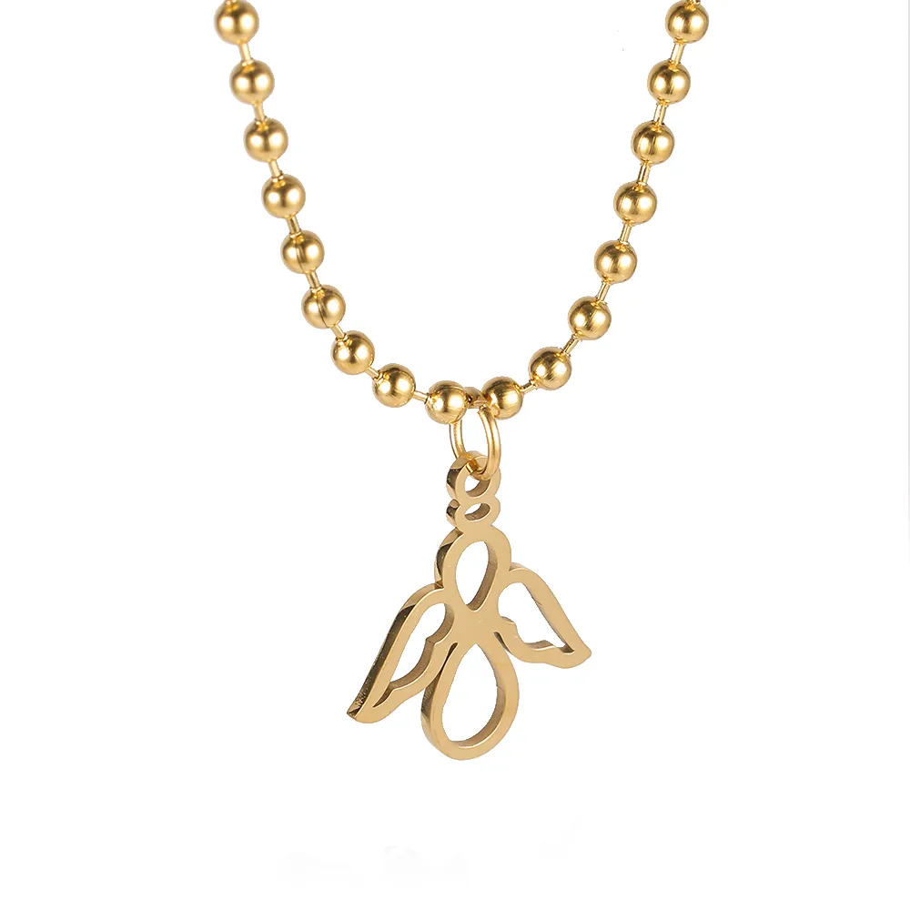 Simple Style Classic Style Geometric Letter Flower 304 Stainless Steel Women's Pendant Necklace display picture 107