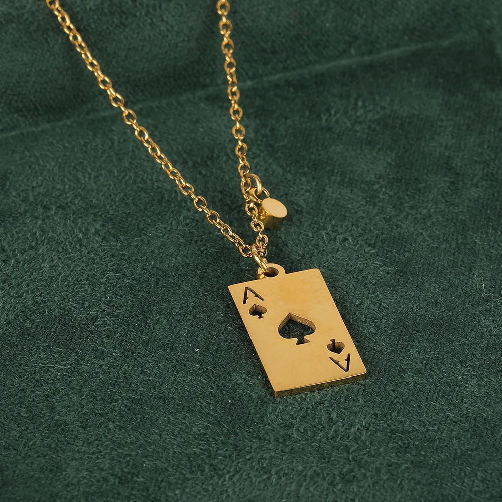 Simple Style Classic Style Geometric Letter Flower 304 Stainless Steel Women's Pendant Necklace display picture 109