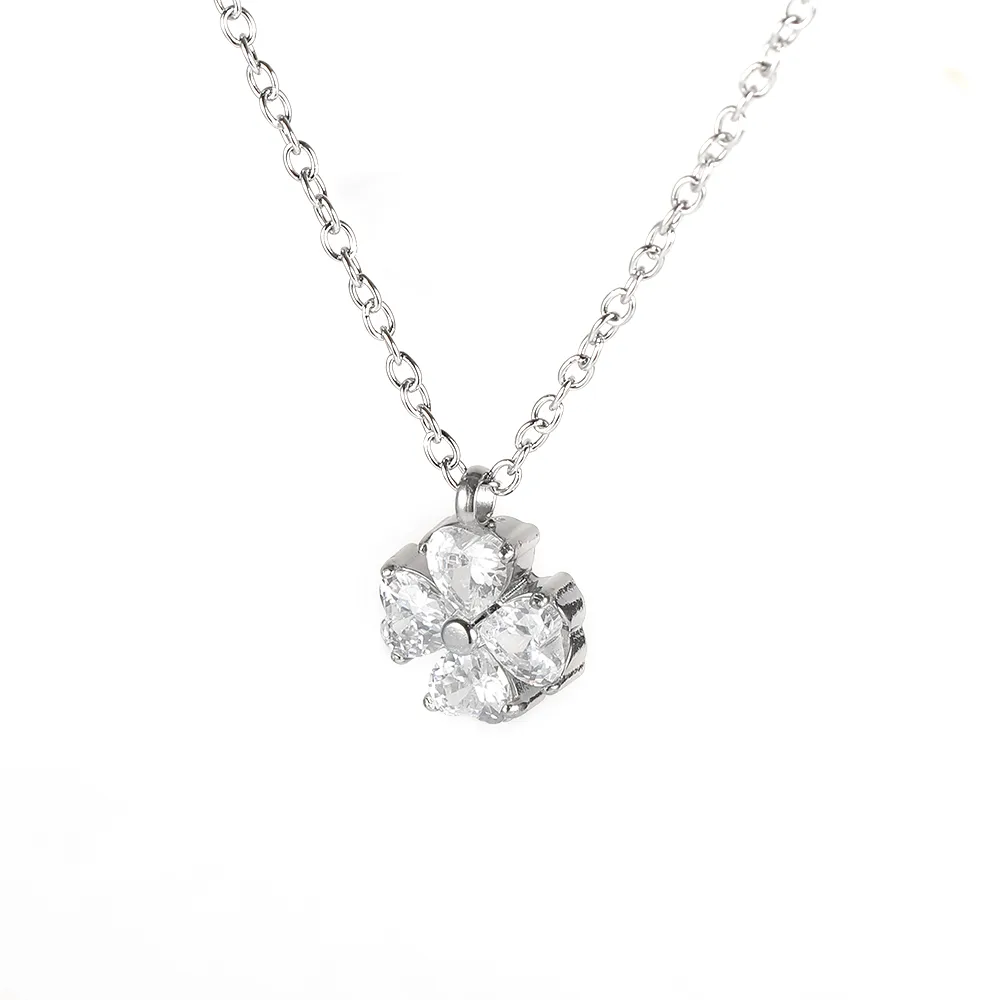 Simple Style Classic Style Geometric Letter Flower 304 Stainless Steel Women's Pendant Necklace display picture 127