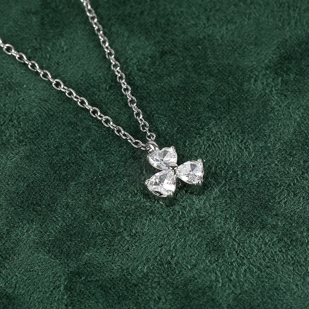 Simple Style Classic Style Geometric Letter Flower 304 Stainless Steel Women's Pendant Necklace display picture 134